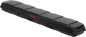 Yakima TopWater Rooftop Fishing Rod Box with Foam Pads, Rod Shields, Retention Straps, and Aerodynamic Carbonite Textured Lid, Black