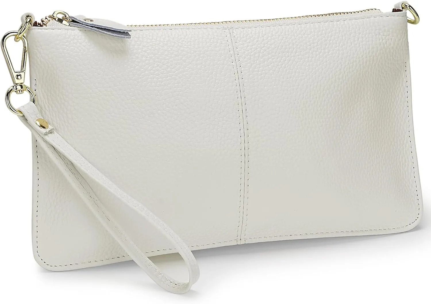 YALUXE Genuine Leather Wristlet Handbags Purses Cell Phone Pocket Clutch Wallet Crossbody Bags for Women