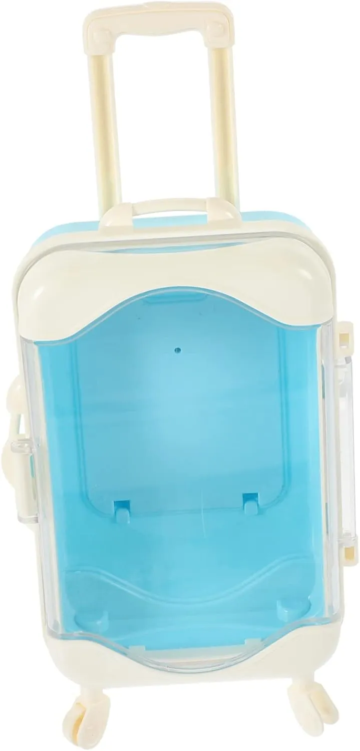 Yardwe Mini Toy Travel Set Suitcase for Boys and Girls Miniature Suitcase Ornament for Boy Girl Playhouse Toy