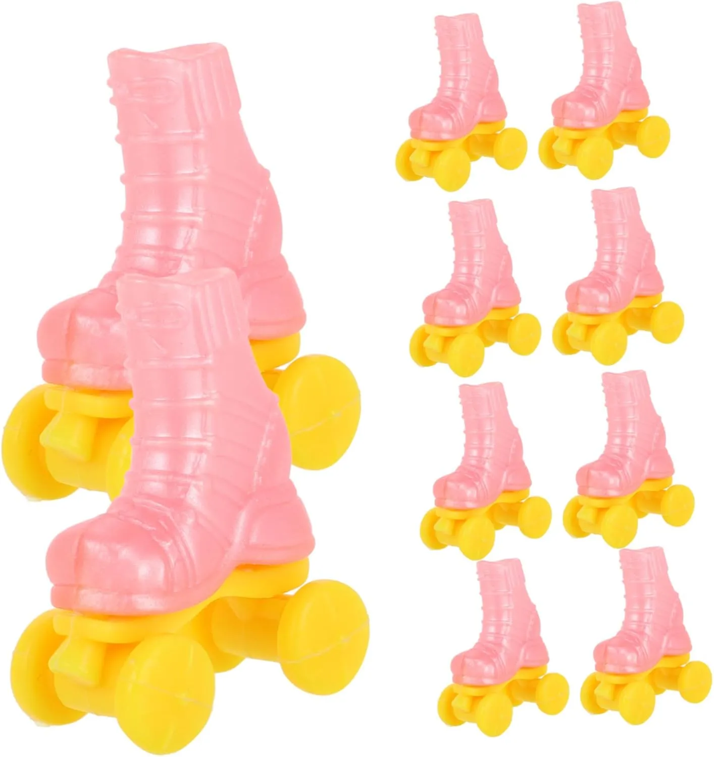 YARNOW 10Pairs Adorable Doll Roller Skates for House Layout Props Unique and Stylish DIY Doll Shoes for and Imaginative Scenarios