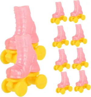 YARNOW 10Pairs Adorable Doll Roller Skates for House Layout Props Unique and Stylish DIY Doll Shoes for and Imaginative Scenarios