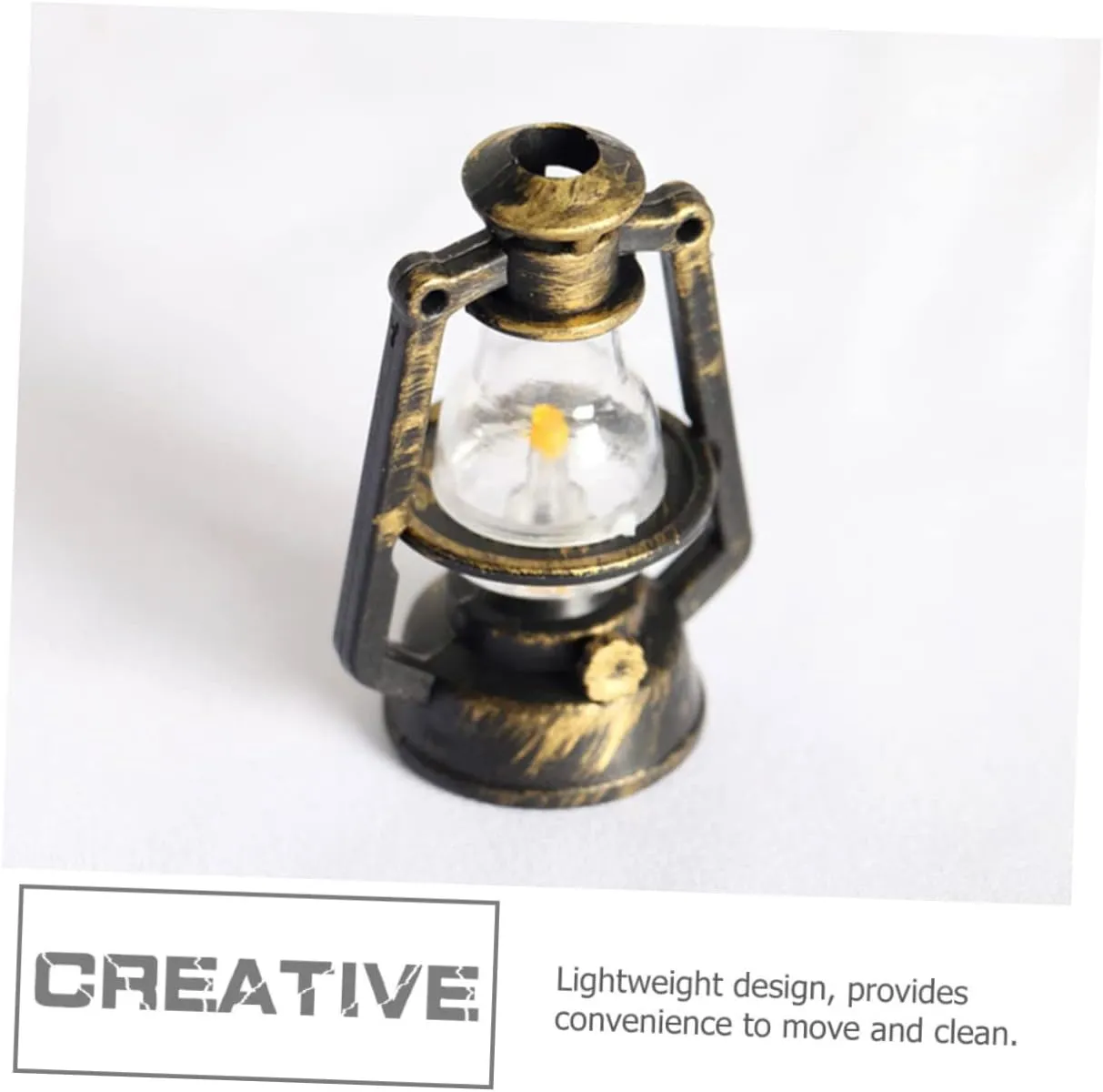 YARNOW 2sets Mini Doll House Kerosene Lights Retro Lanterns for Dollhouse Decor Accessories DIY Crafts and Miniature Home Decoration 10pcs*2