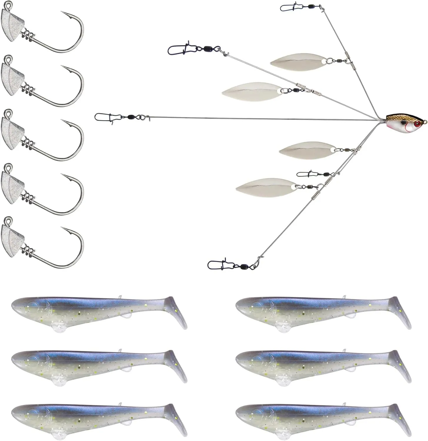 YUM Baits Co. Scottsboro Swimbait 3" Kit Sexy Shad 3"