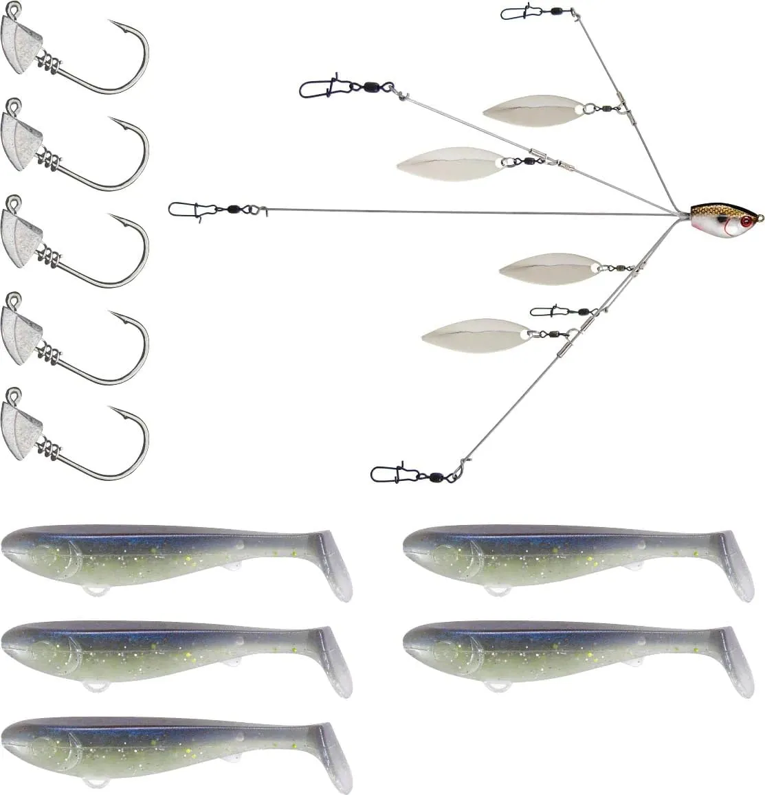 YUM Scottsboro Swimbait 3.5" Kit Sexy Shad 3.5"