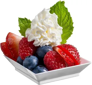 zappy Square 100 ct Mini 2.5" x 2.5" Mini Appetizer Dessert Plates - Disposable Hard Plastic Petite Tasting Sample Dessert Plates White