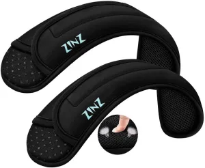 ZINZ 2-Pack Universal Shoulder Pad with Ultra thick Cushion for Bag Luggage Bag Crossbody, Plus Long & Anti-Slip & Breathable,Black-2Pack